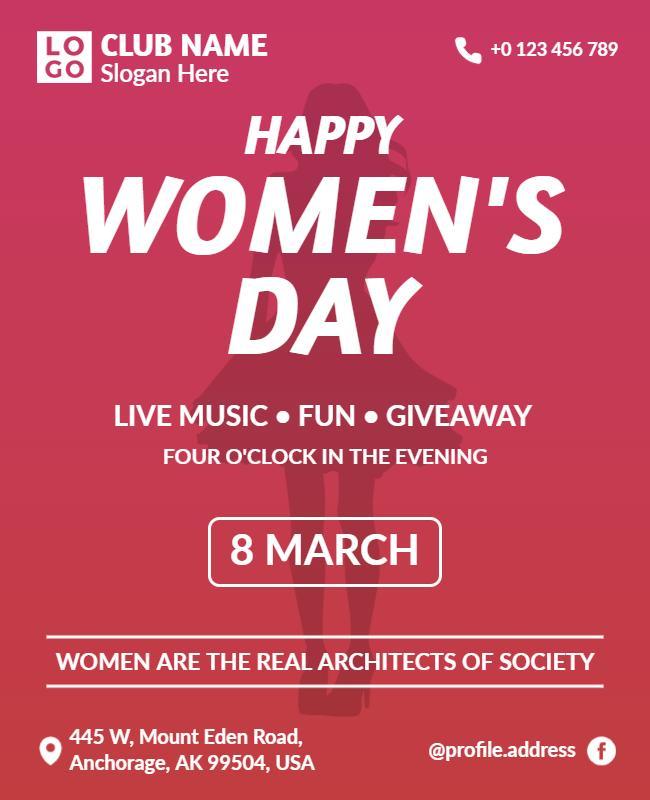 Womens Day Celebration Event Flyer Template