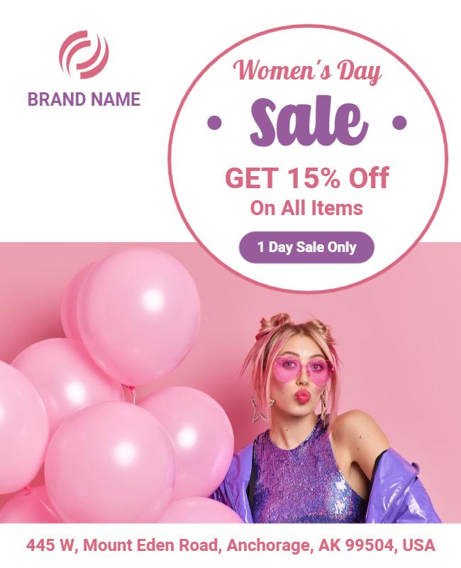 Womens Day Special Sale Event Flyer Template