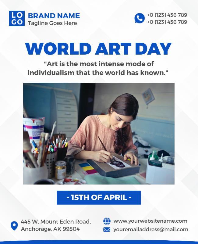 World Art Day Celebration Flyer Template