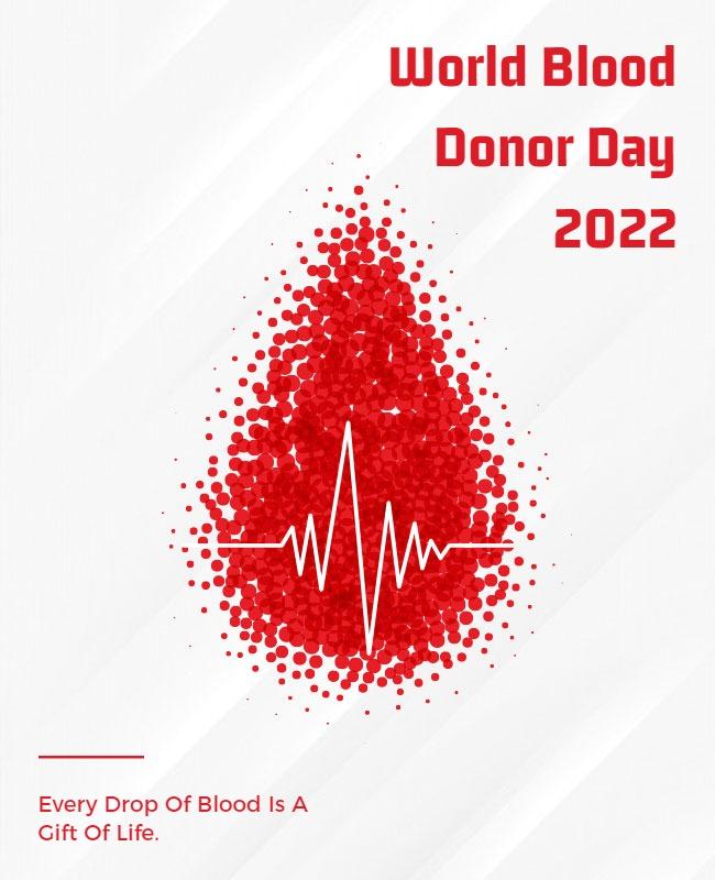 World Blood Donor Day Awareness Flyer Template