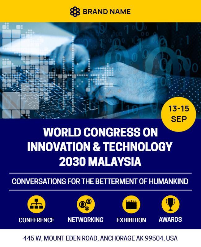 World Congress on Innovation and Technology Flyer Template