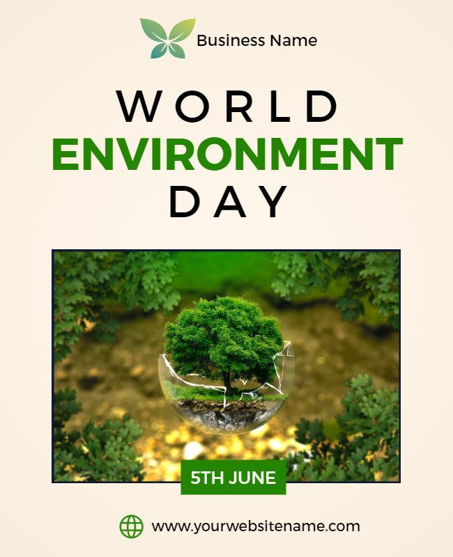 World Environment Day Awareness Flyer Template