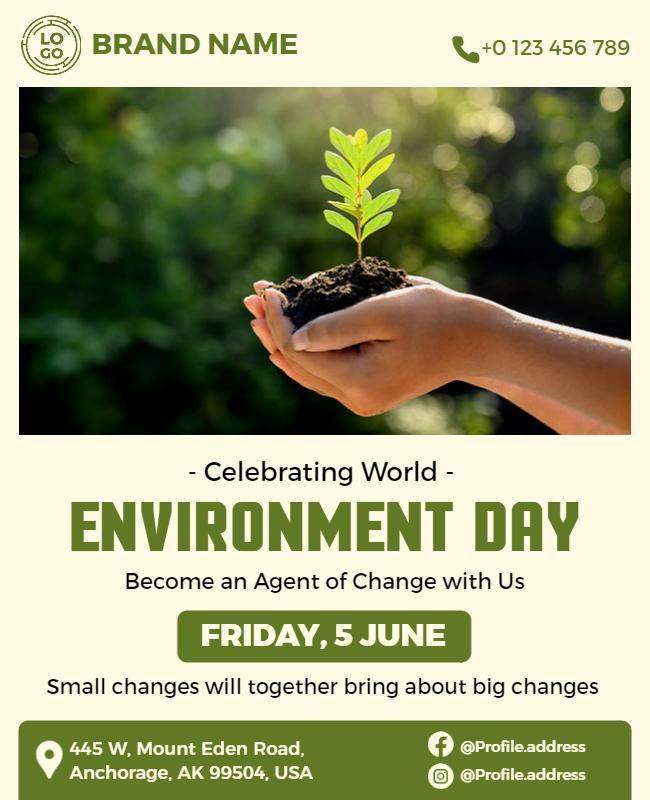 World Environment Day Celebration Flyer Template