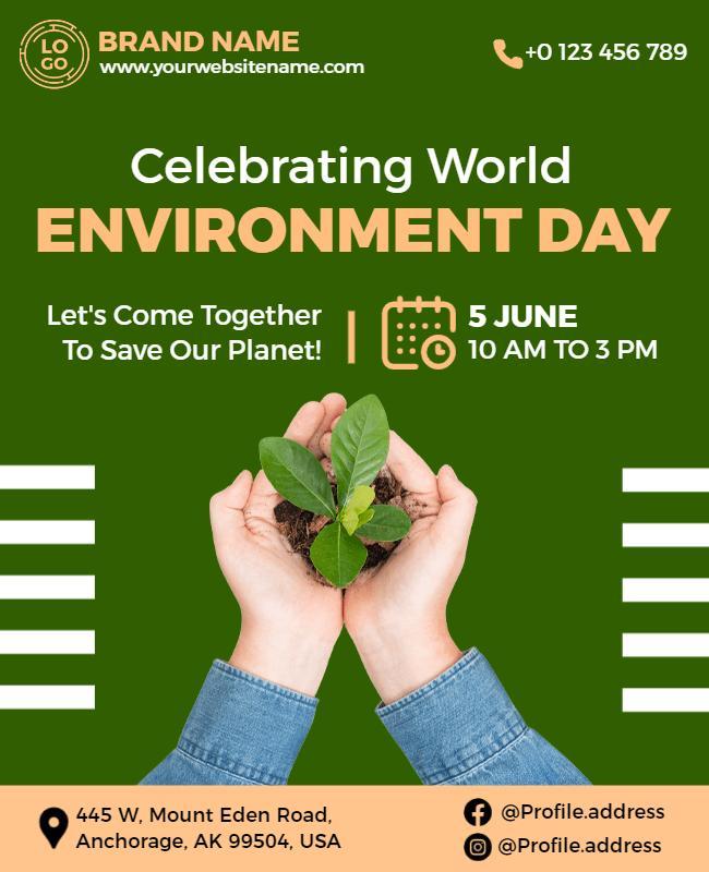 World Environment Day Celebration Flyer Template