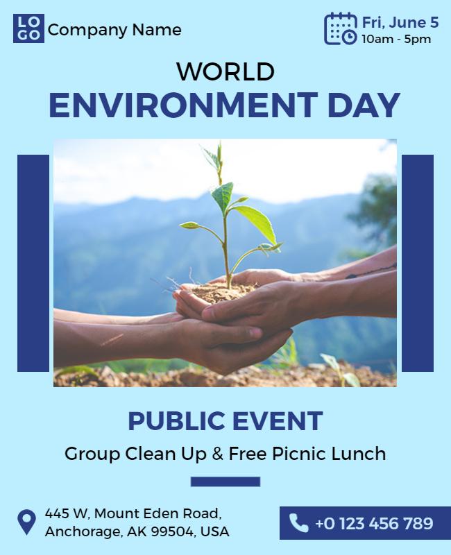 World Environment Day Public Event Flyer Template