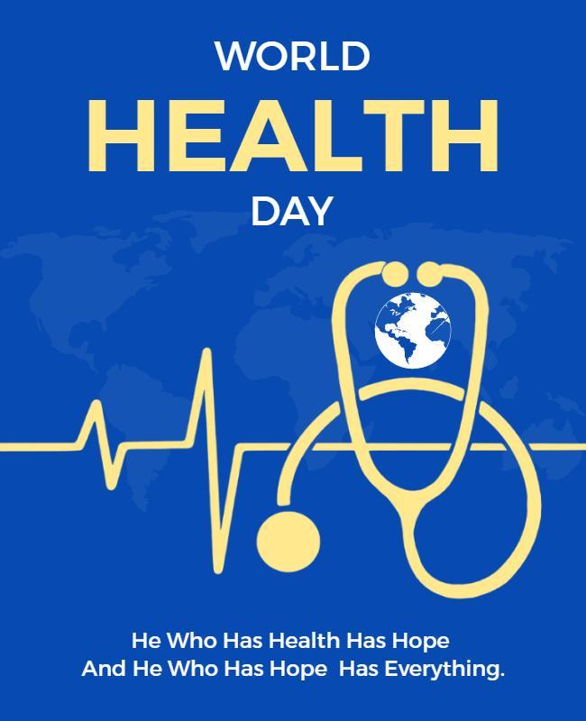 World Health Day Awareness Flyer Template