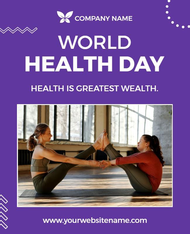 World Health Day Celebration Flyer Template