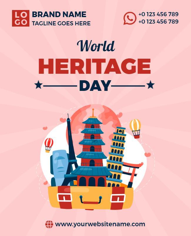 World Heritage Day Celebration Flyer Template