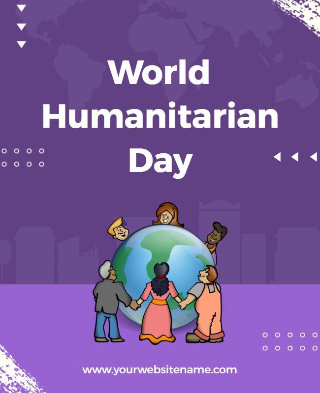 World Humanitarian Day Celebration Flyer Template