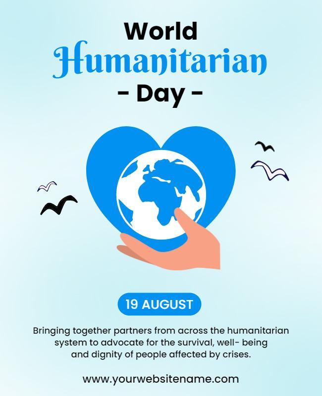 World Humanitarian Day Event Flyer Template