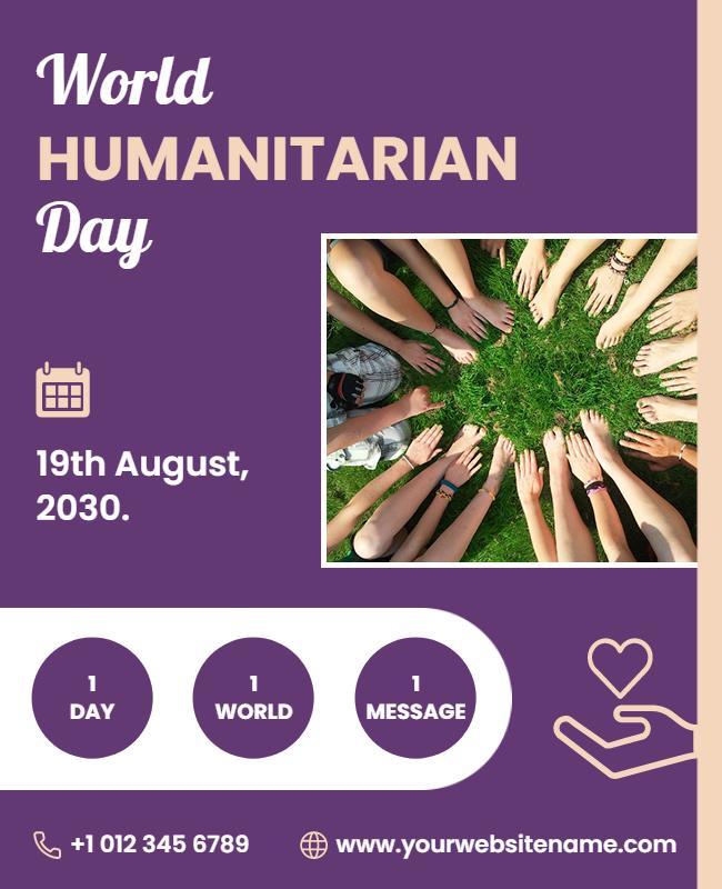 World Humanitarian Day Event Flyer Template