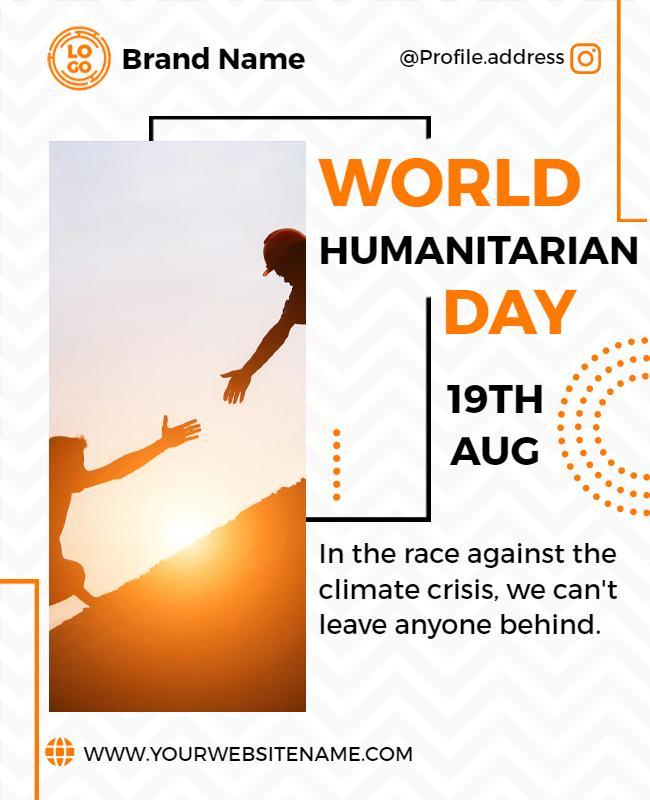 World Humanitarian Day Event Flyer Template