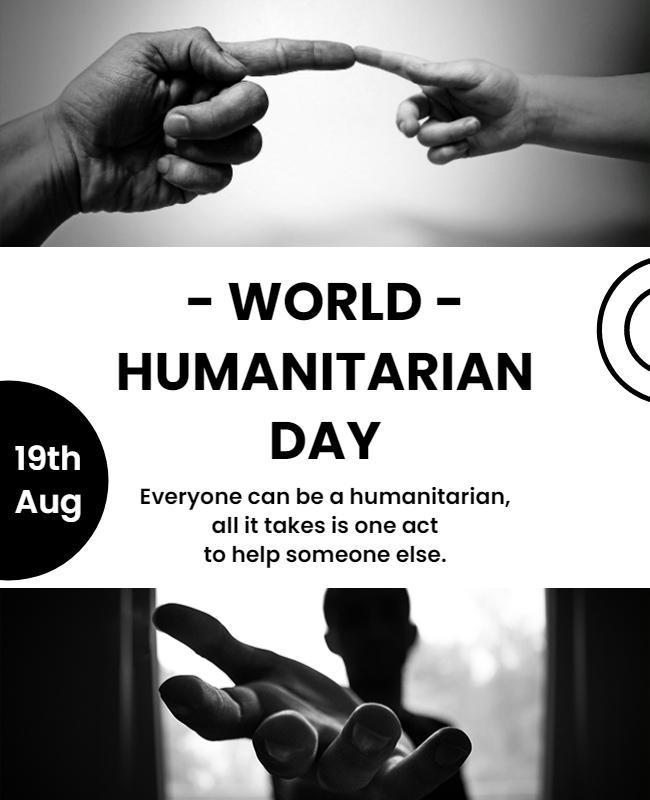 World Humanitarian Day Event Flyer Template