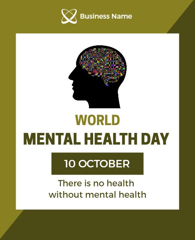 World Mental Health Awareness Day Flyer Template