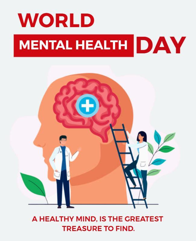 World Mental Health Awareness Day Flyer Template