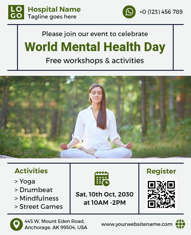 World Mental Health Day Event Flyer Template