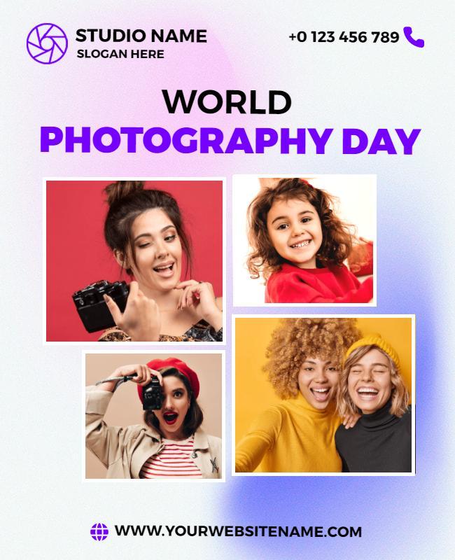 World Photography Day Celebration Flyer Template