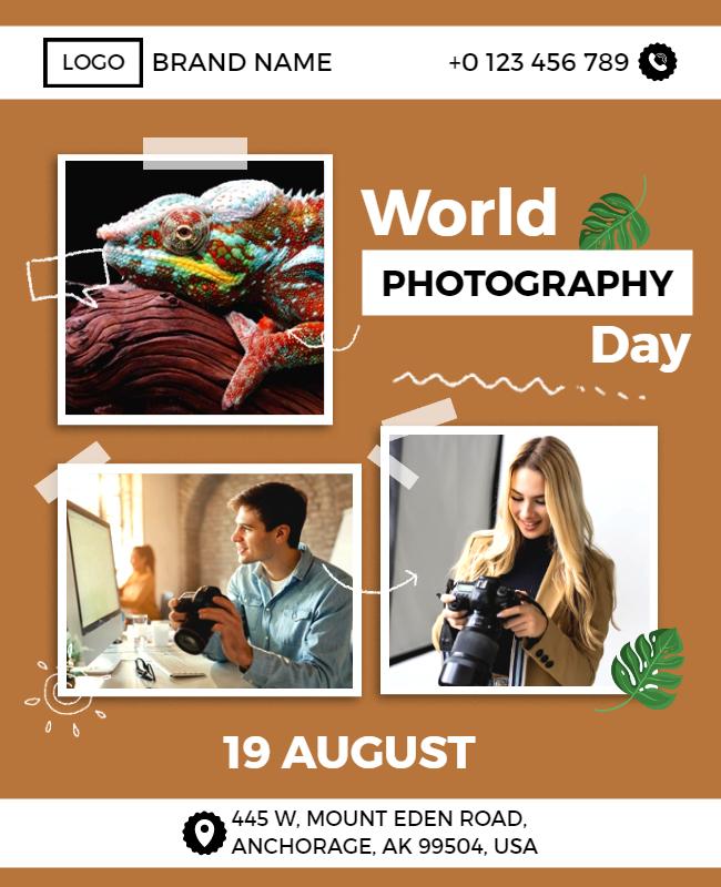 World Photography Day Event Flyer Template