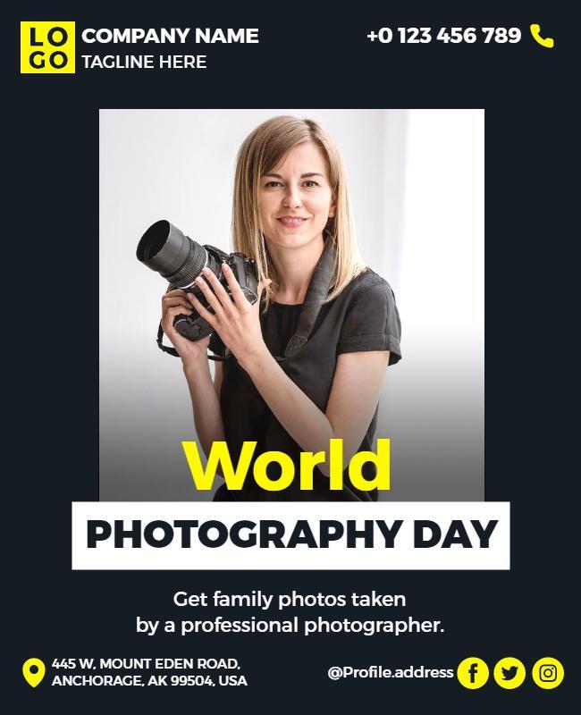 World Photography Day Event Flyer Template