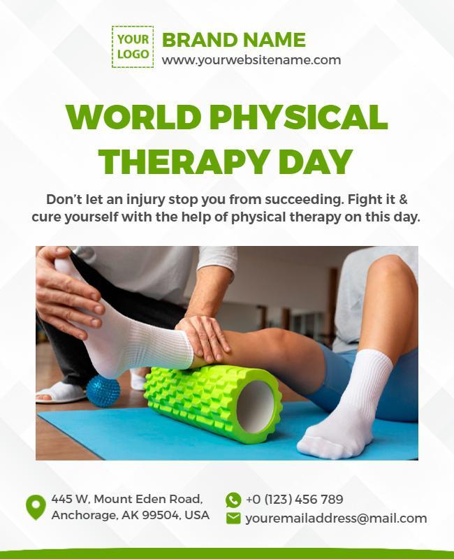 World Physical Therapy Day Celebration Flyer Template