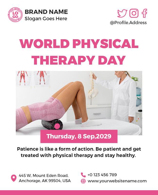 World Physical Therapy Day Event Flyer Template