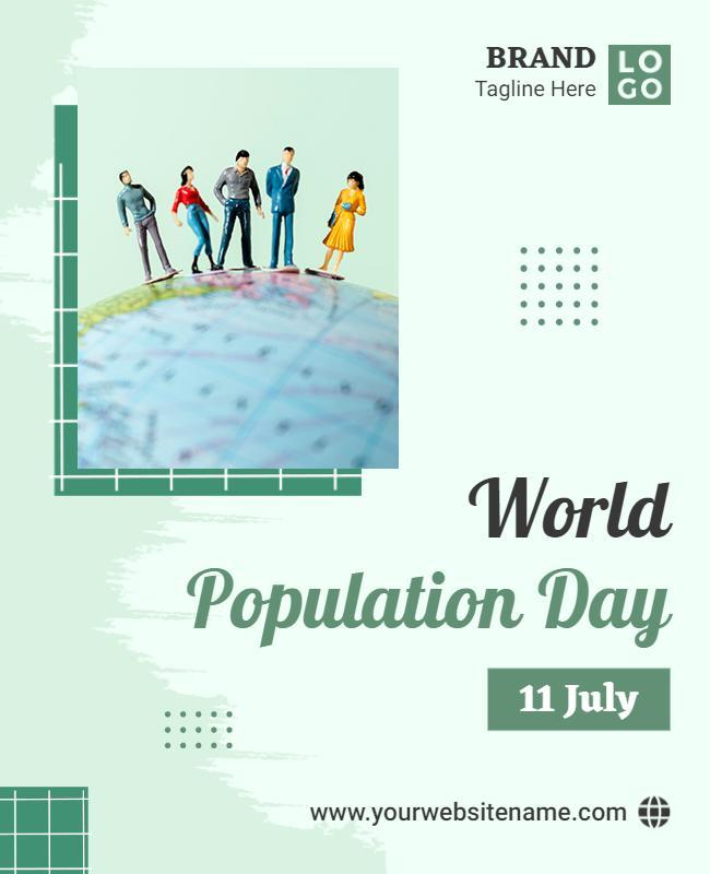 World Population Day Awareness Event Flyer Template