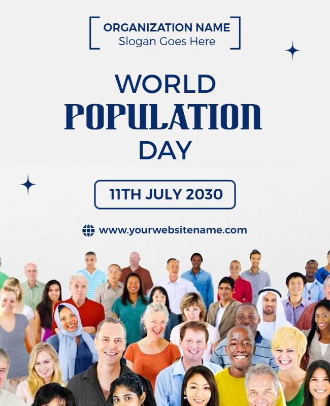 World Population Day Celebration Flyer Template