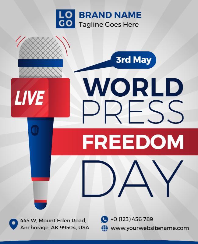 World Press Freedom Day Event Flyer Template