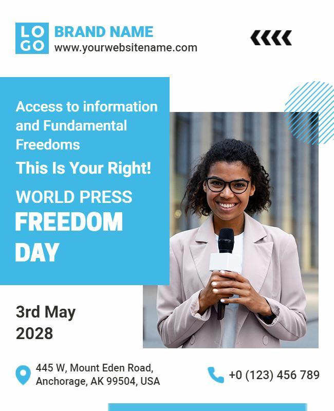 World Press Freedom Day Event Flyer Template