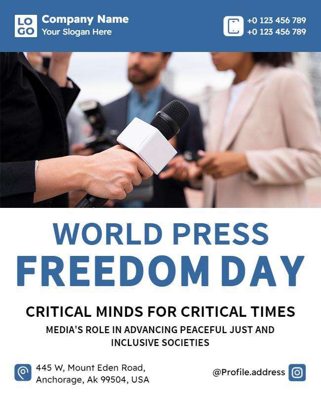 World Press Freedom Day Event Flyer Template