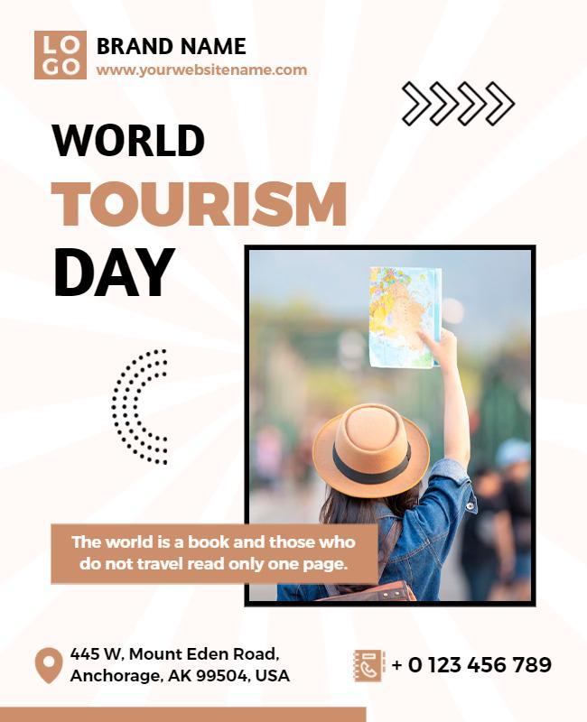 World Tourism Day Celebration Flyer Template