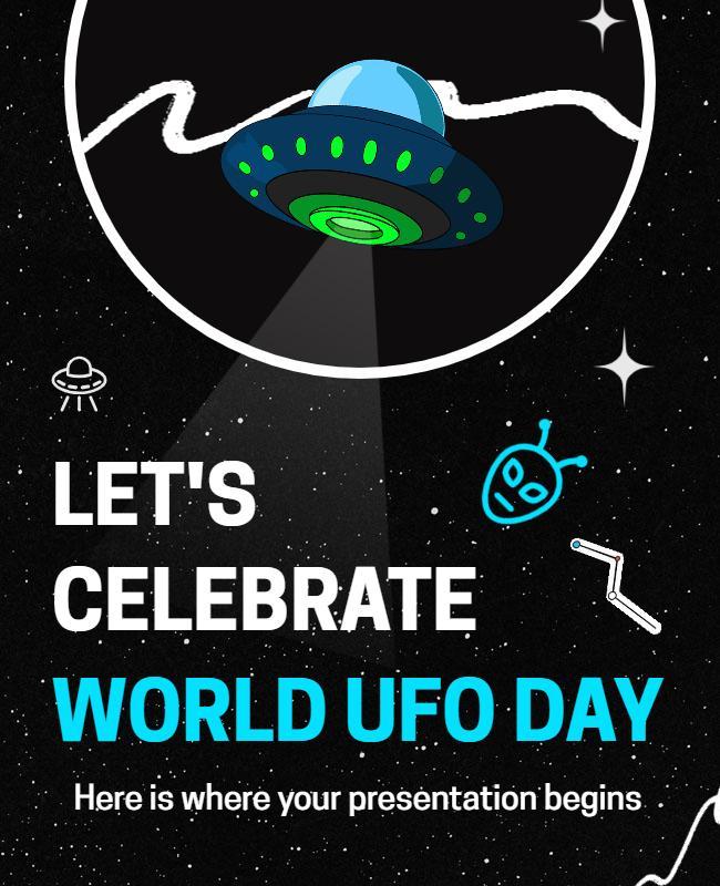 World Ufo Day Celebration Flyer Template