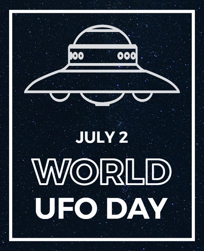 World Ufo Day Celebration Flyer Template