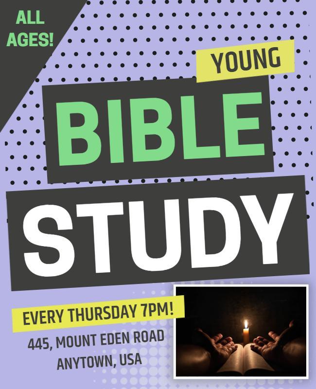 Young Bible Study Group Event Flyer Template