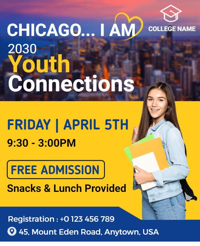 Youth Connections Networking Event Flyer Template