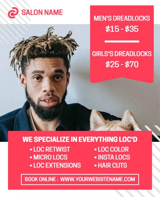 Zorba and White Dreadlocks Flyer Template