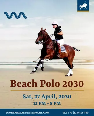 Annual Beach Polo Event Flyer Template