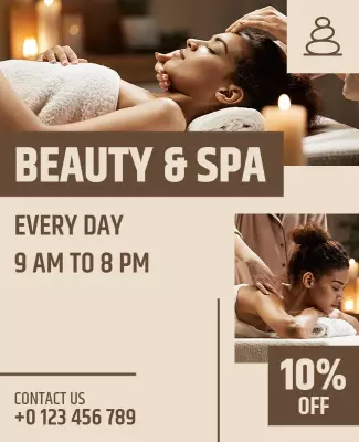 Beauty and Spa Flyer Design Template