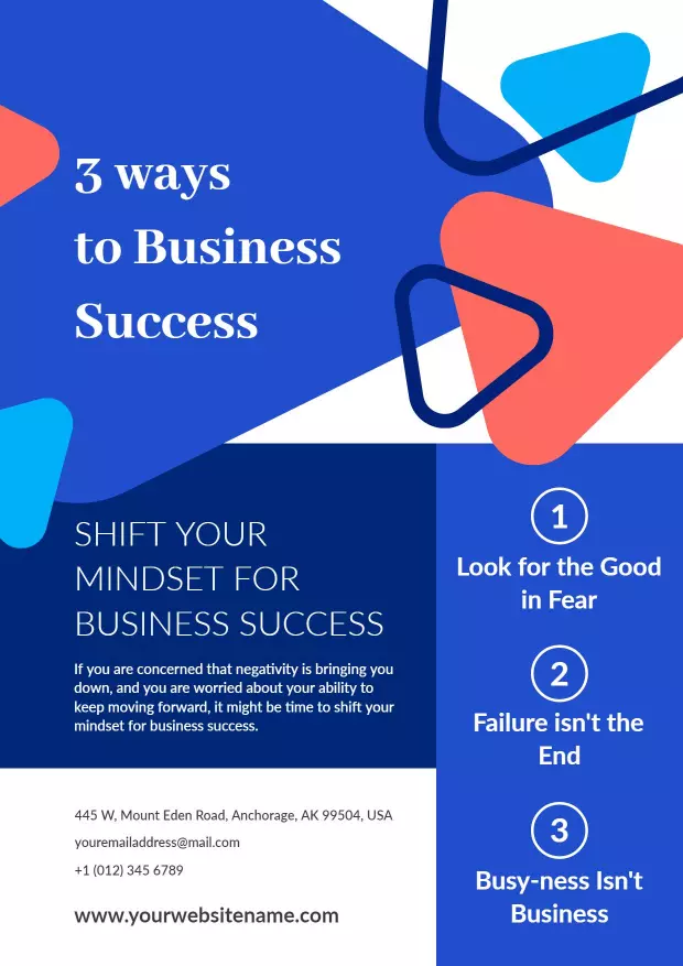 Business Success Mindset Workshop Flyer Template