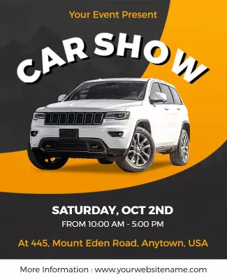 Car Exhibition Event Flyer Template