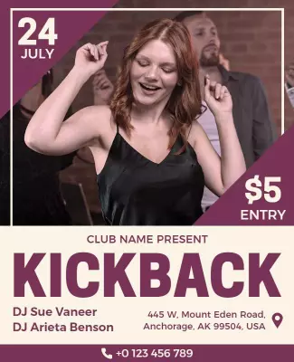 Club Event Dance Party Flyer Template