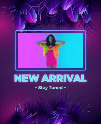 Colorful Fashion Announcement Flyer Template