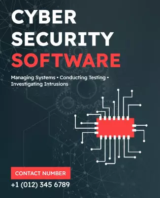 Cyber Security Solutions Flyer Template