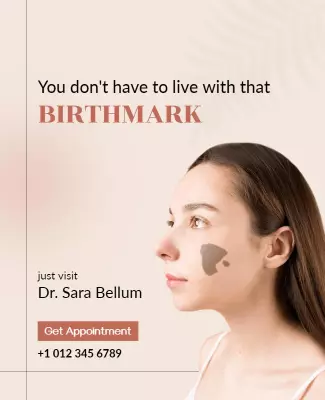 Dermatology Birthmark Removal Services Flyer Template