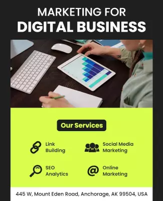 Digital Business Marketing Services Flyer Template