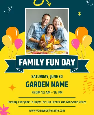 Family Fun Day Event Flyer Template