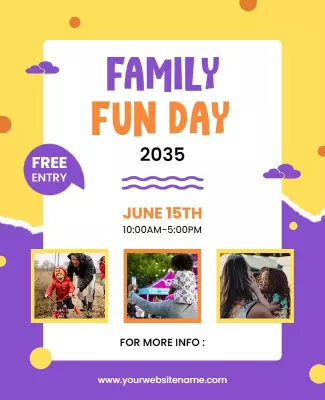 Family Fun Day Event Flyer Template