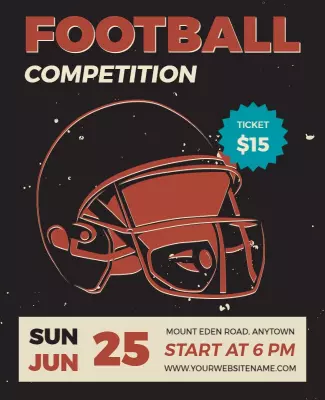 Football Competition Flyer Template