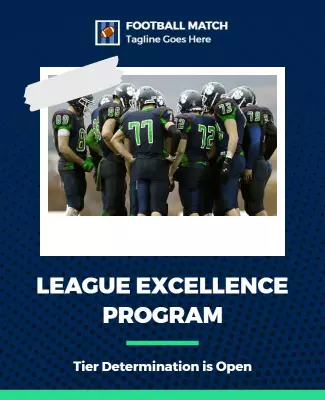 Football Match League Excellence Program Flyer Template