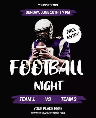 Football Night Flyer Template